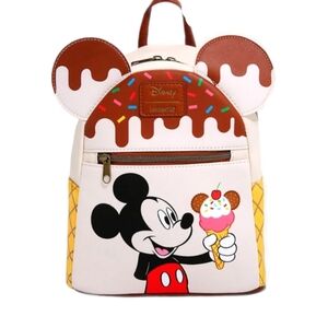 Loungefly x Disney Mickey Ice Cream Mini Backpack